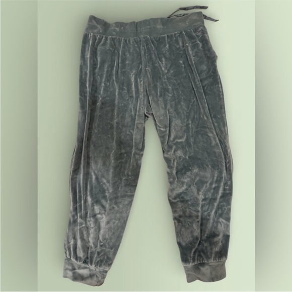 Victoria’s Secret Velour Joggers XL Sage Green Lounge Pants Soft Cozy Athleisure - Picture 3 of 5